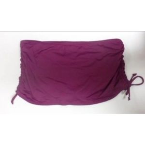 NWT Apt. 9 purple side tie swim skirt
